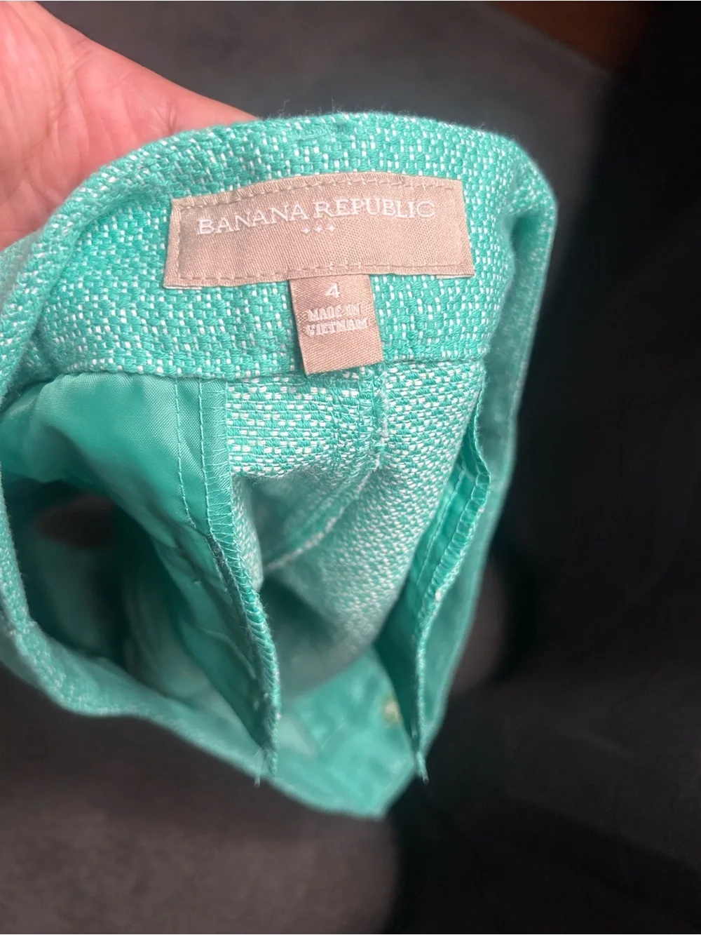 Banana Republic Aqua Teal High Waist Shorts
